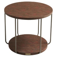 21st Century Double Side Table in Coated Fabric by Etro Home Interiors