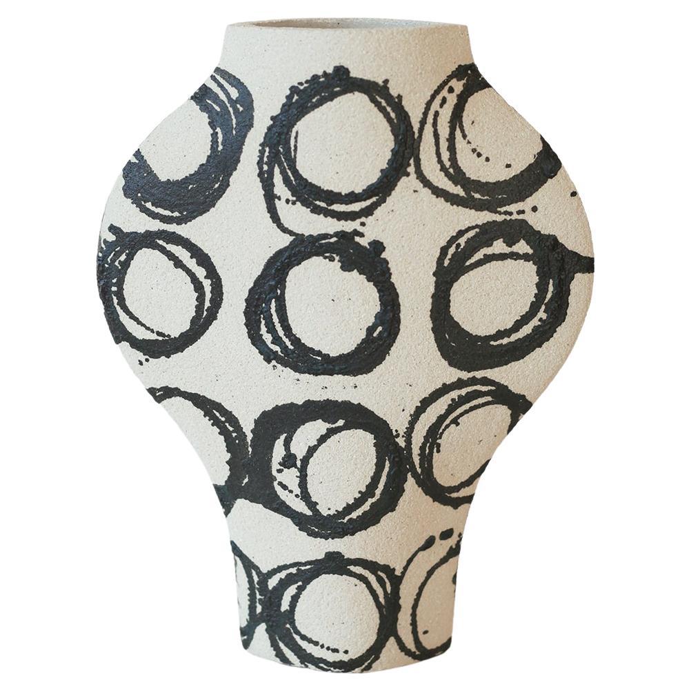 21st Century ‘Dripping Rounds’ in White Ceramic, Hand-Crafted in France For Sale