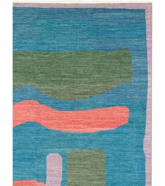 21st Century East Turkestan Art Deco Large Carpet by Galerie Shabab