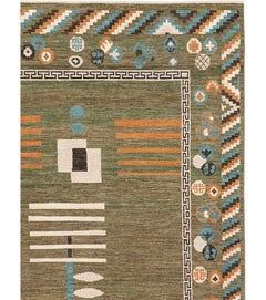 21st Century East Turkestan Art Deco Room Size Carpet by Galerie Shabab