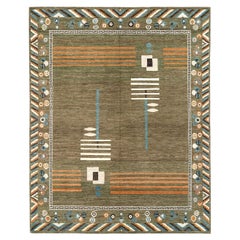 21st Century East Turkestan Art Deco Room Size Carpet by Galerie Shabab