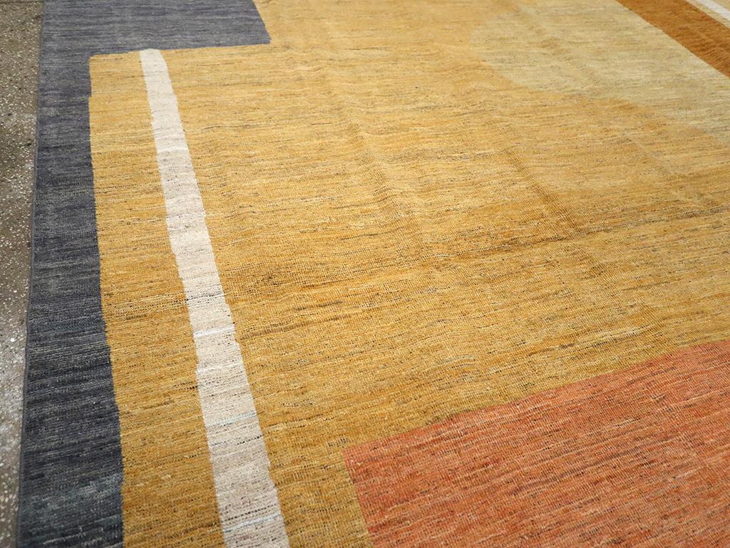 East Turkestani 21st Century East Turkestan Art Deco Room Size Carpet For Sale