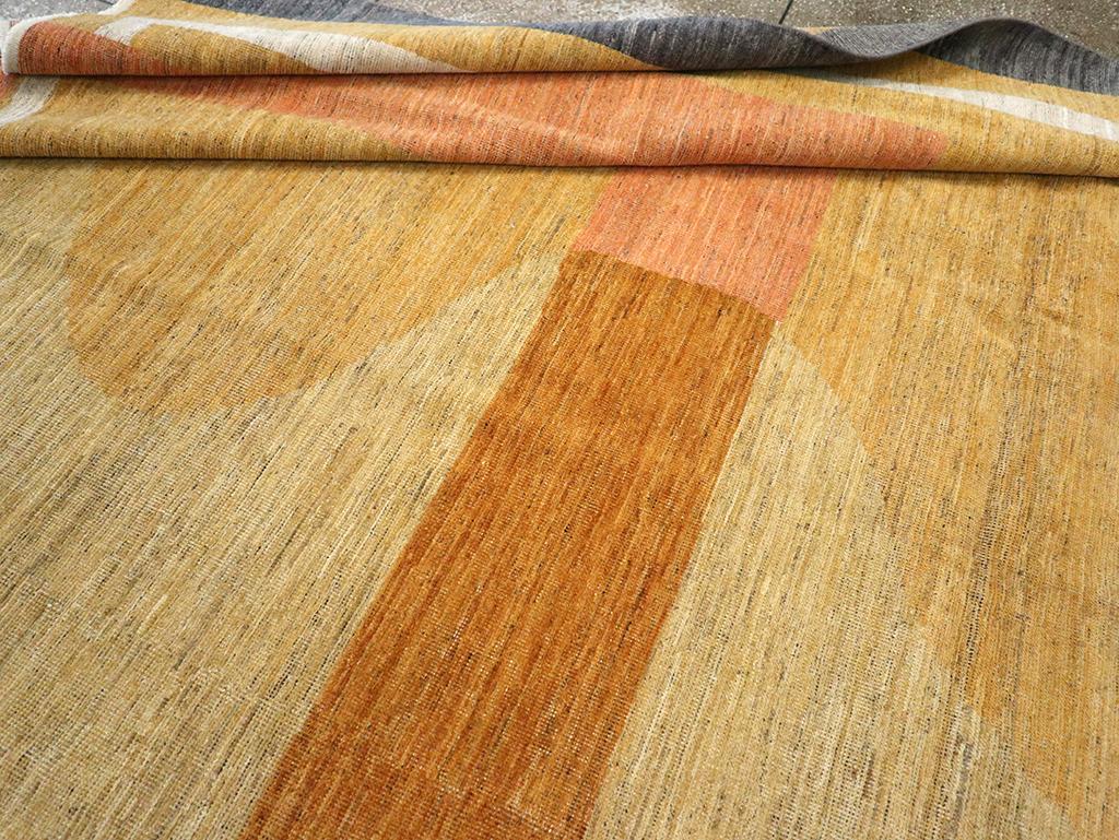 21st Century East Turkestan Art Deco Room Size Carpet For Sale 1