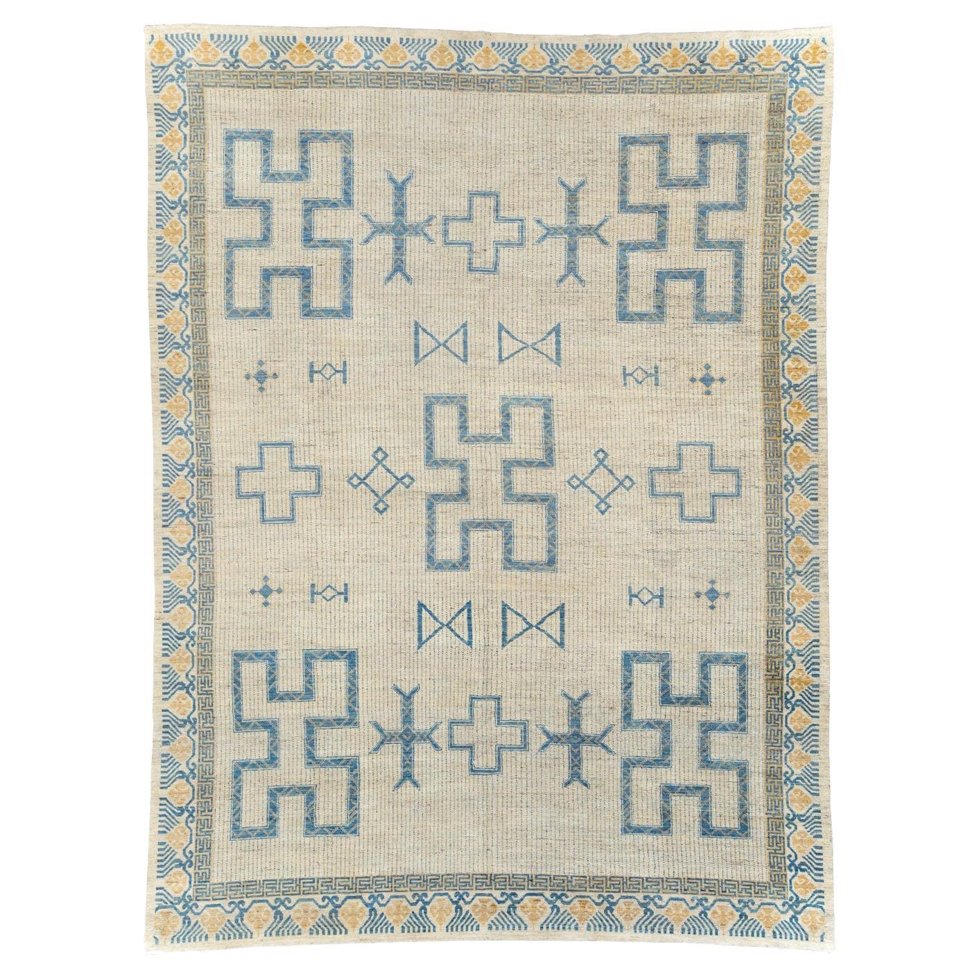 Siglo XXI Turkestán Oriental Khotan Alfombra africana de inspiración tuareg Tamaño de la habitación