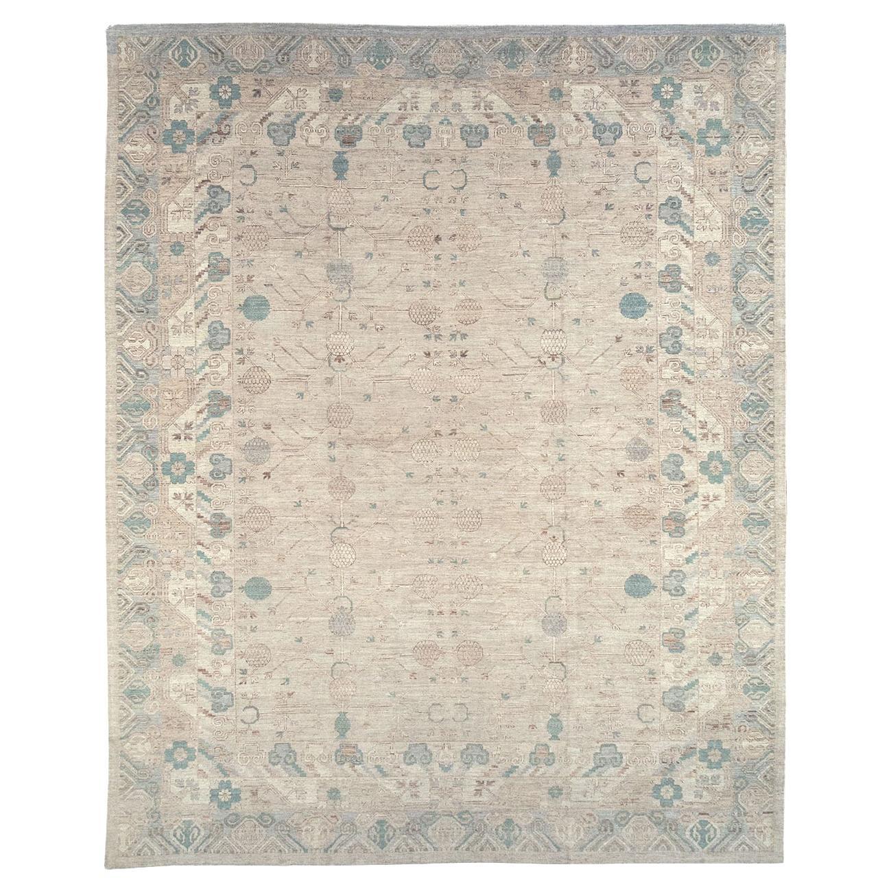 21st Century East Turkestan Khotan Large Carpet