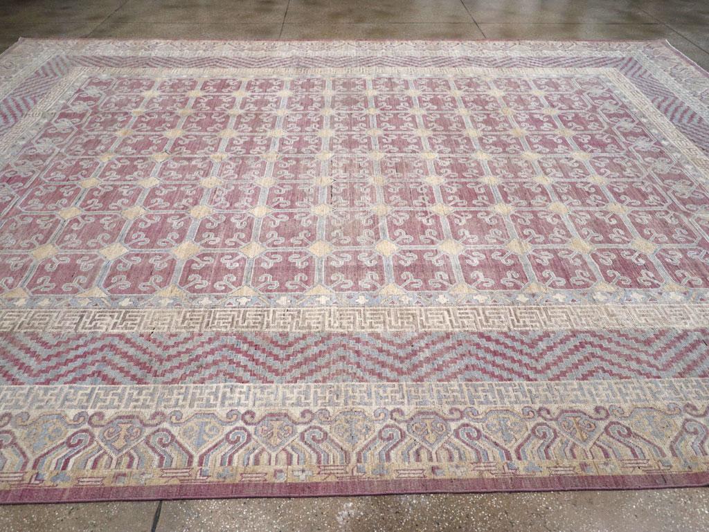Tapis Khotan du Turkestan oriental du 21e siècle de grande taille Neuf - En vente à New York, NY