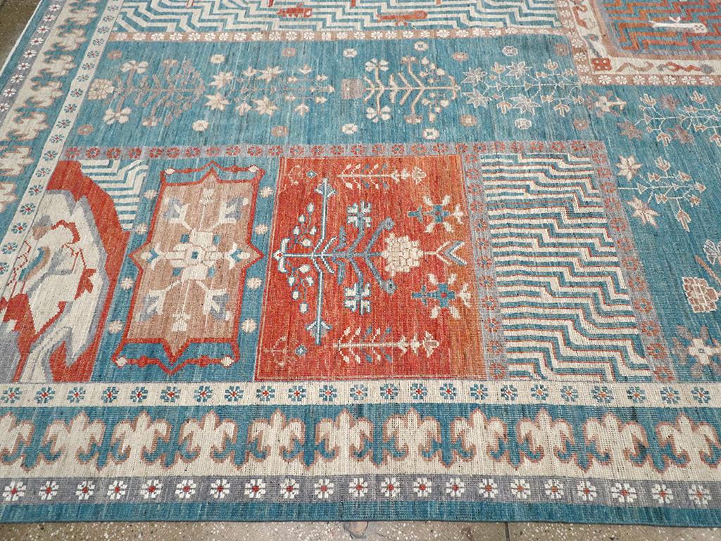 XXIe siècle et contemporain Tapis Khotan du Turkestan oriental du 21e siècle de grande taille en vente