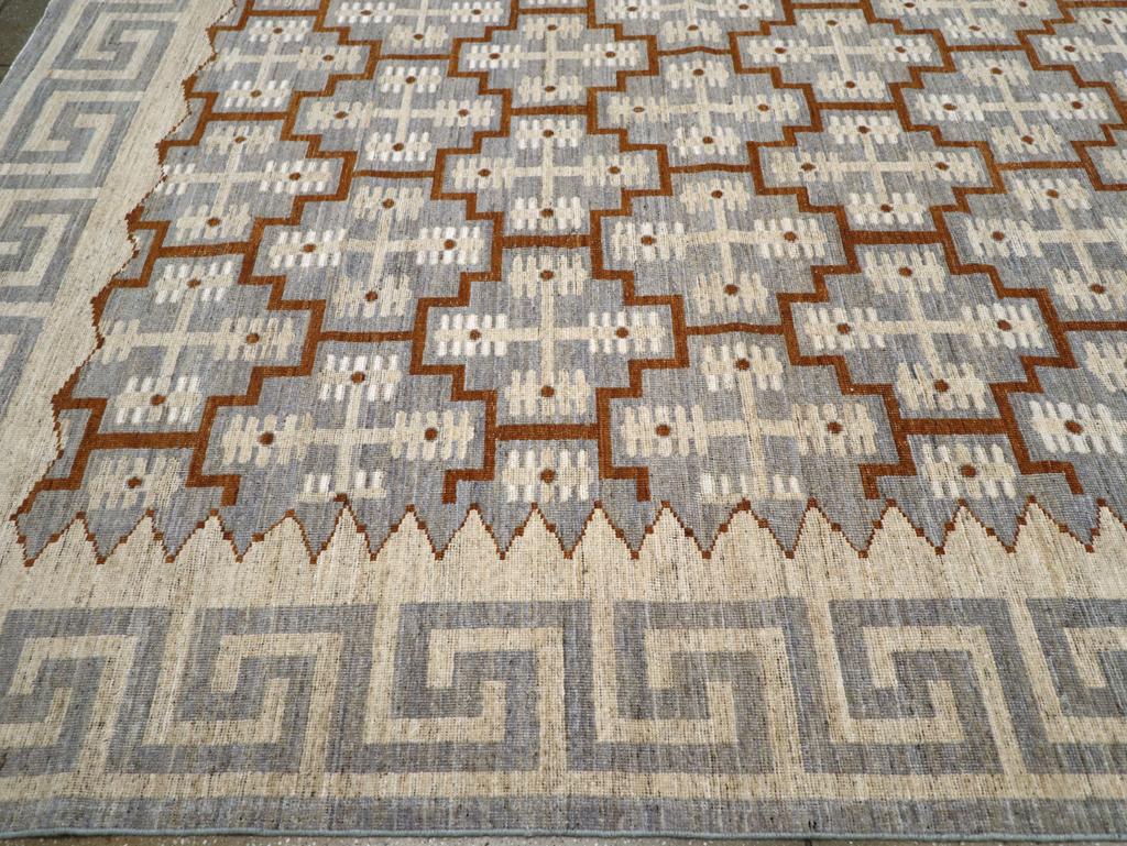 XXIe siècle et contemporain Tapis Khotan du Turkestan oriental du 21e siècle de grande taille en vente