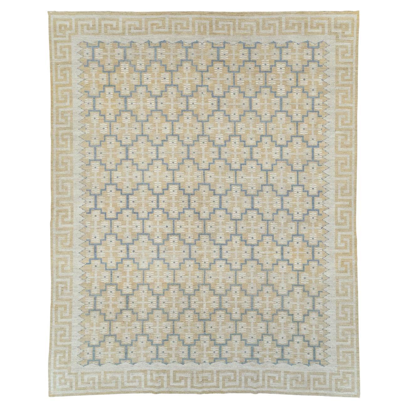 Tapis Khotan du Turkestan oriental du 21e siècle de grande taille