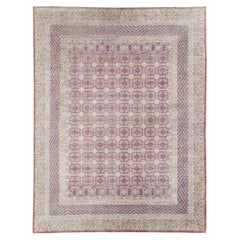 Tapis Khotan du Turkestan oriental du 21e siècle de grande taille