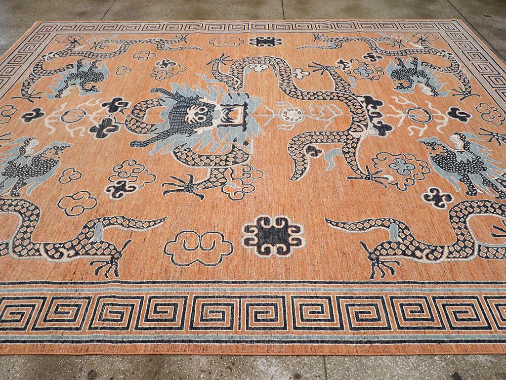Tapis pictural Khotan du Turkestan oriental du 21e siècle Neuf - En vente à New York, NY