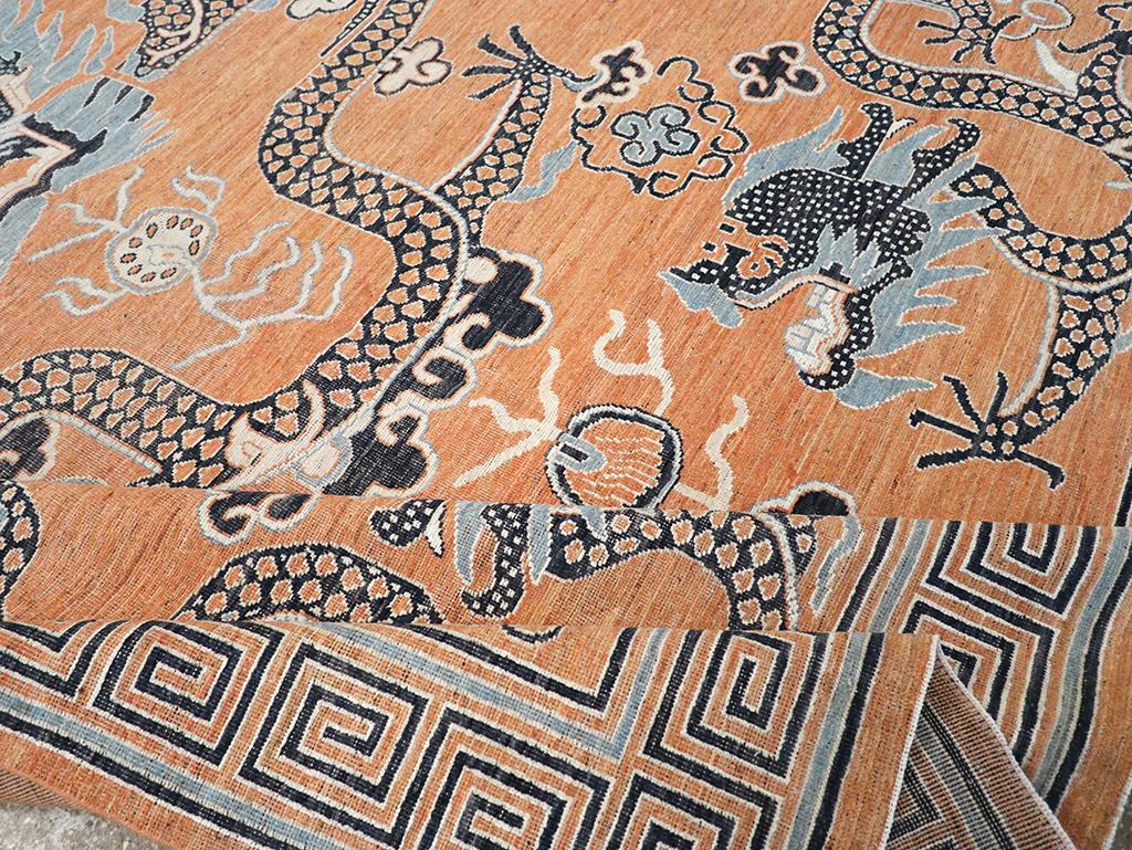 Tapis pictural Khotan du Turkestan oriental du 21e siècle en vente 1
