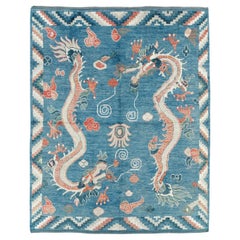 21st Century East Turkestan Khotan Pictorial Room Size Carpet