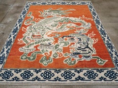 21st Century East Turkestan Khotan Pictorial Carpet by Galerie Shabab
