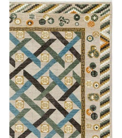 21st Century East Turkestan Khotan Room Size Carpet by Galerie Shabab