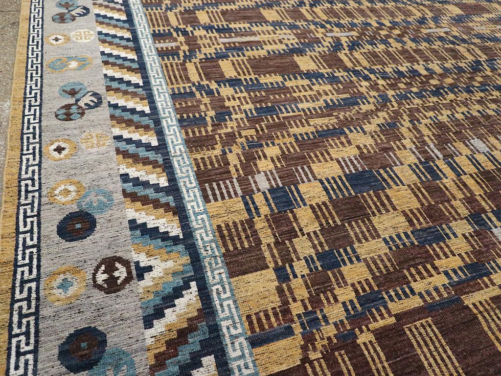 Noué à la main Tapis Khotan du Turkestan oriental du 21e siècle en vente