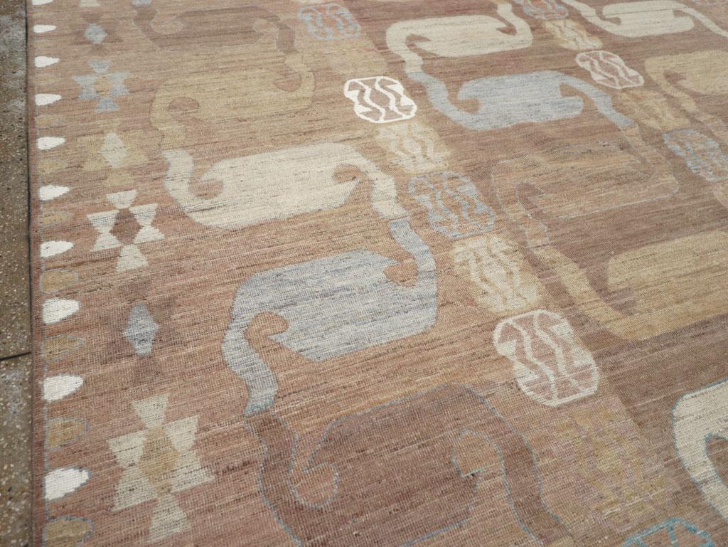 Noué à la main Tapis Khotan du Turkestan oriental du 21e siècle en vente