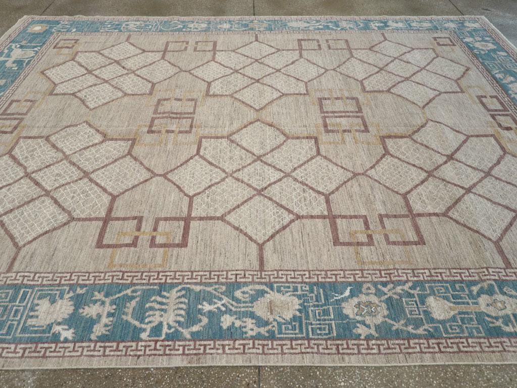 Tapis Khotan du Turkestan oriental du 21e siècle Neuf - En vente à New York, NY