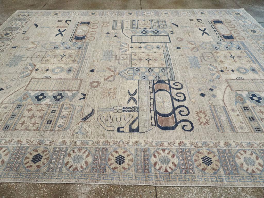 Tapis Khotan du Turkestan oriental du 21e siècle Neuf - En vente à New York, NY