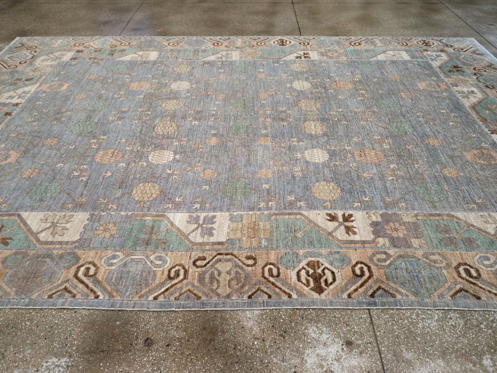 Tapis Khotan du Turkestan oriental du 21e siècle Neuf - En vente à New York, NY