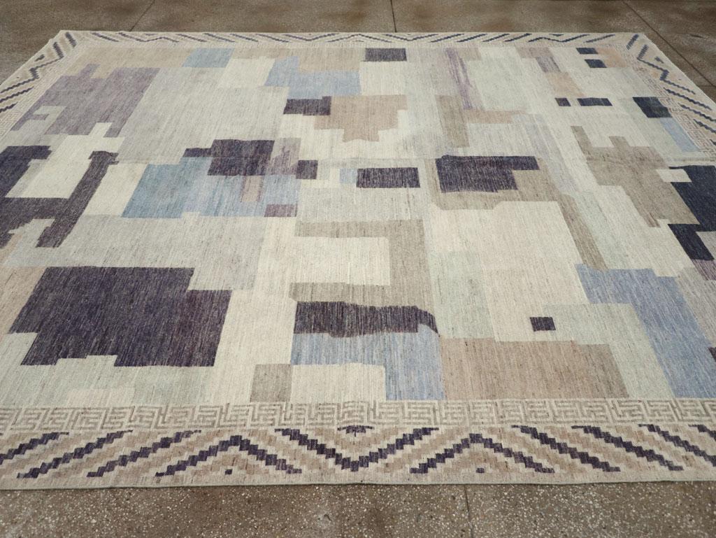 Hand-Knotted 21st Century East Turkestan Khotan Room Size Carpet For Sale