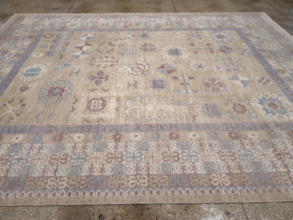 Tapis Khotan du Turkestan oriental du 21e siècle Neuf - En vente à New York, NY