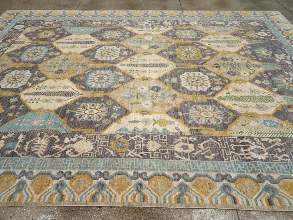 Tapis Khotan du Turkestan oriental du 21e siècle Neuf - En vente à New York, NY