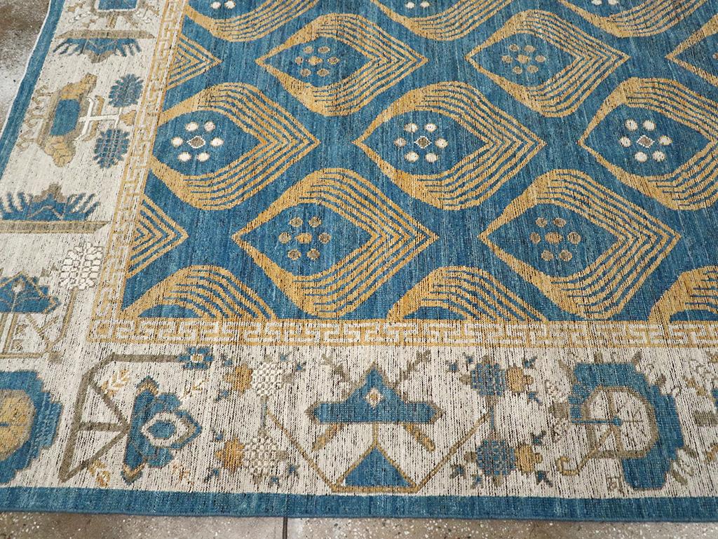 XXIe siècle et contemporain Tapis Khotan du Turkestan oriental du 21e siècle en vente