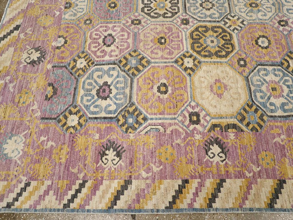 XXIe siècle et contemporain Tapis Khotan du Turkestan oriental du 21e siècle en vente