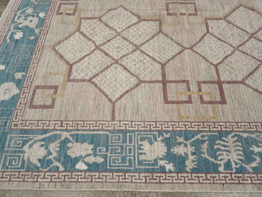 XXIe siècle et contemporain Tapis Khotan du Turkestan oriental du 21e siècle en vente