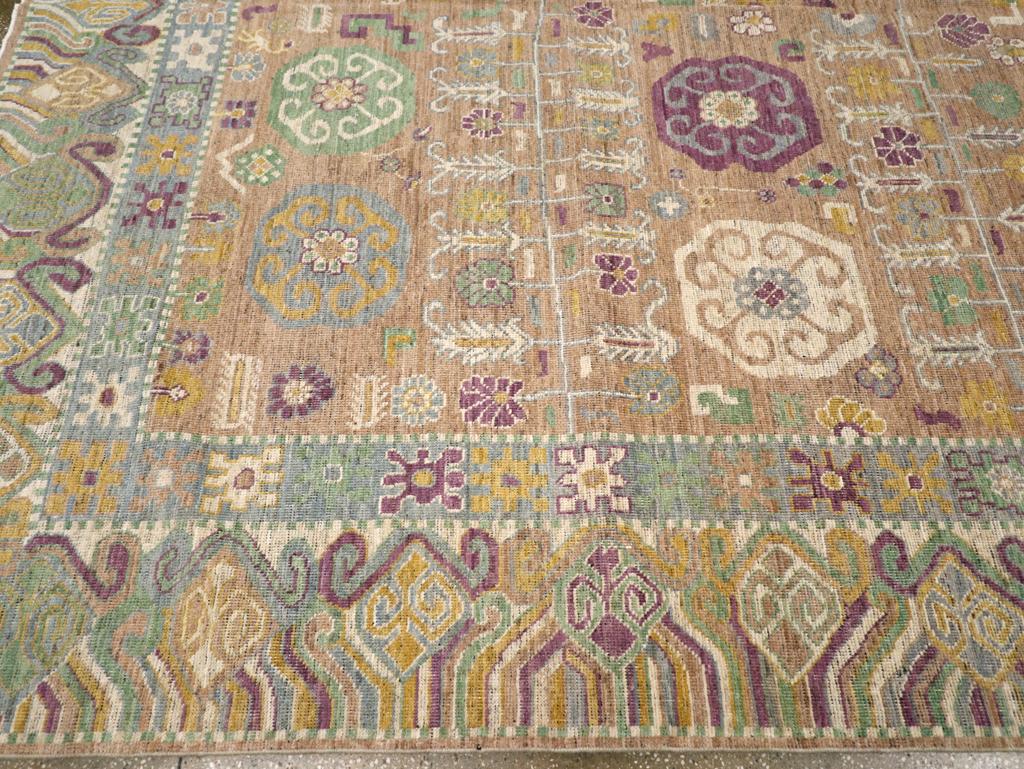 XXIe siècle et contemporain Tapis Khotan du Turkestan oriental du 21e siècle en vente