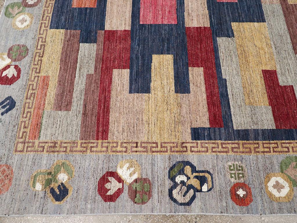 21st Century East Turkestan Khotan Room Size Carpet In New Condition For Sale In New York, NY