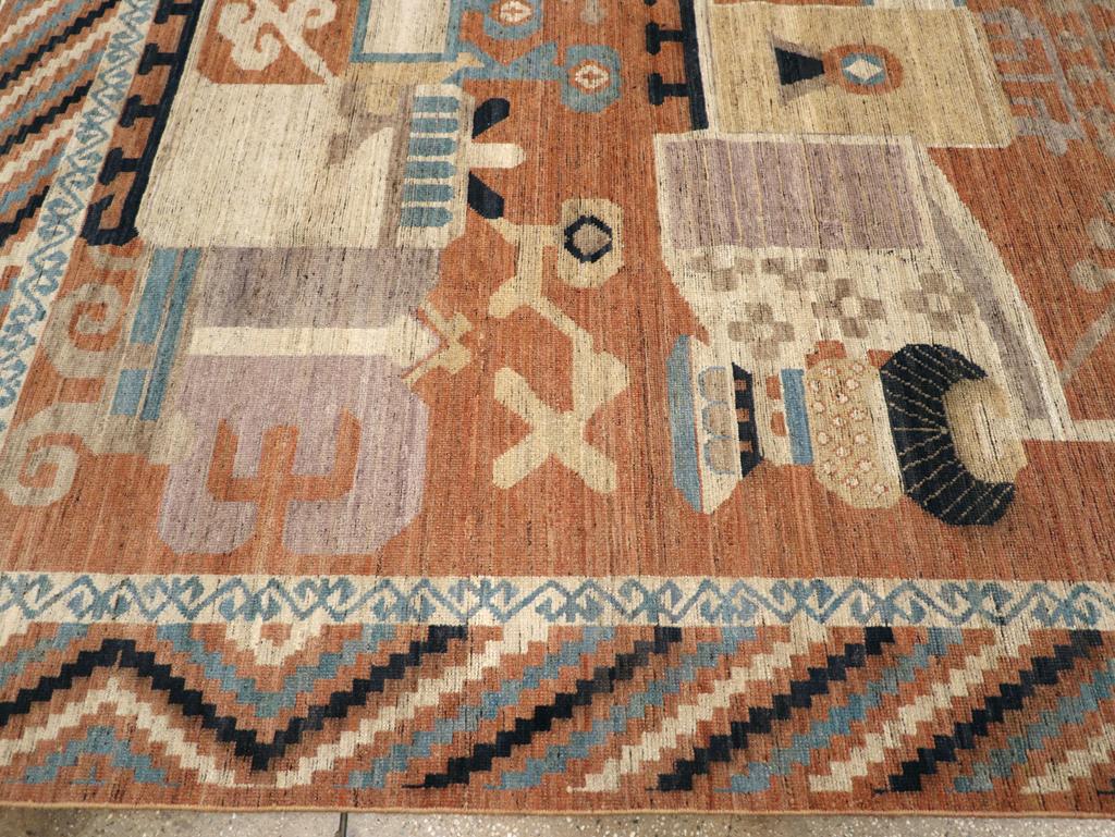 XXIe siècle et contemporain Tapis Khotan du Turkestan oriental du 21e siècle en vente