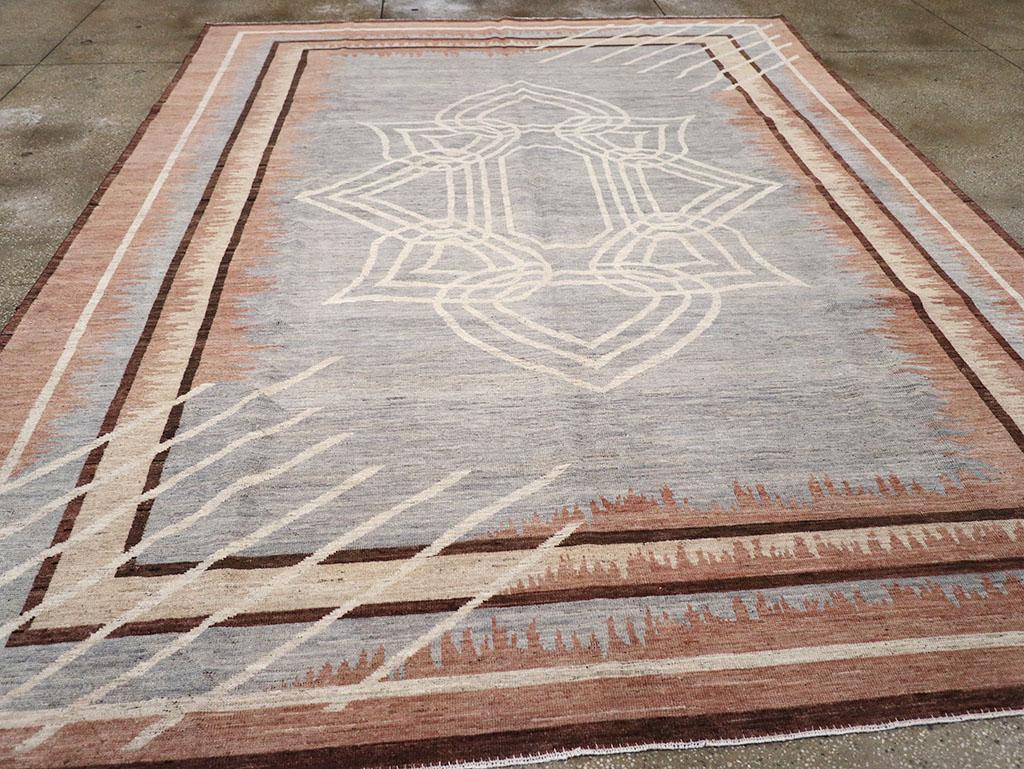 Contemporary 21st Century East Turkestan Khotan Room Size Carpet For Sale