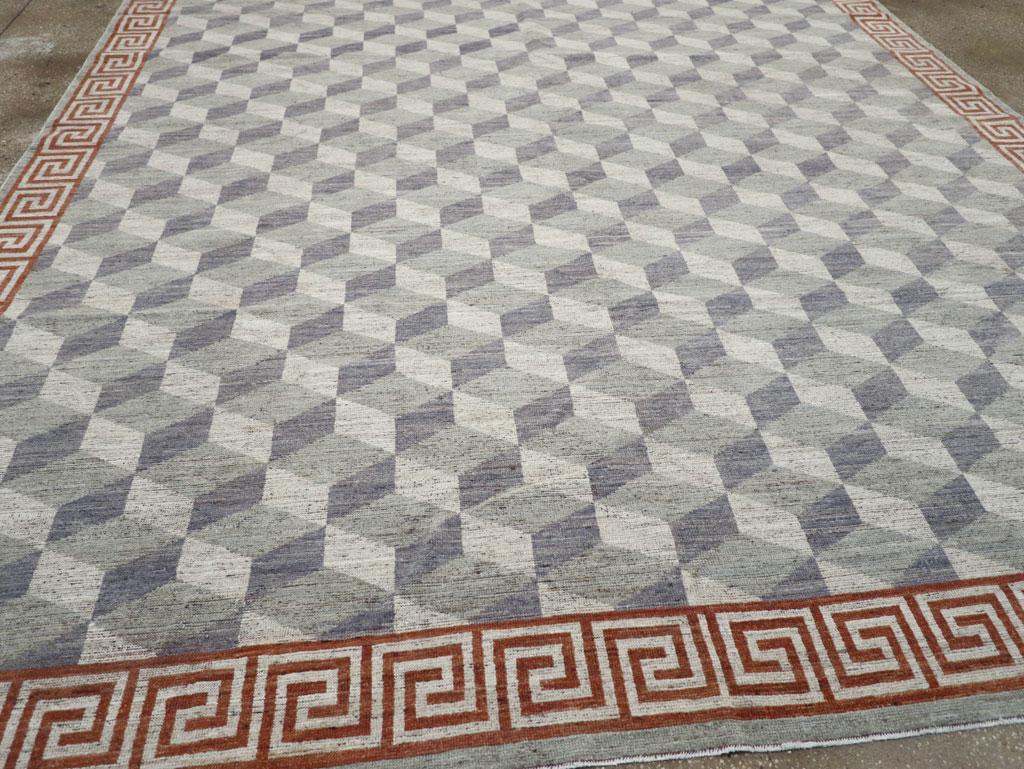 Laine Tapis Khotan du Turkestan oriental du 21e siècle en vente