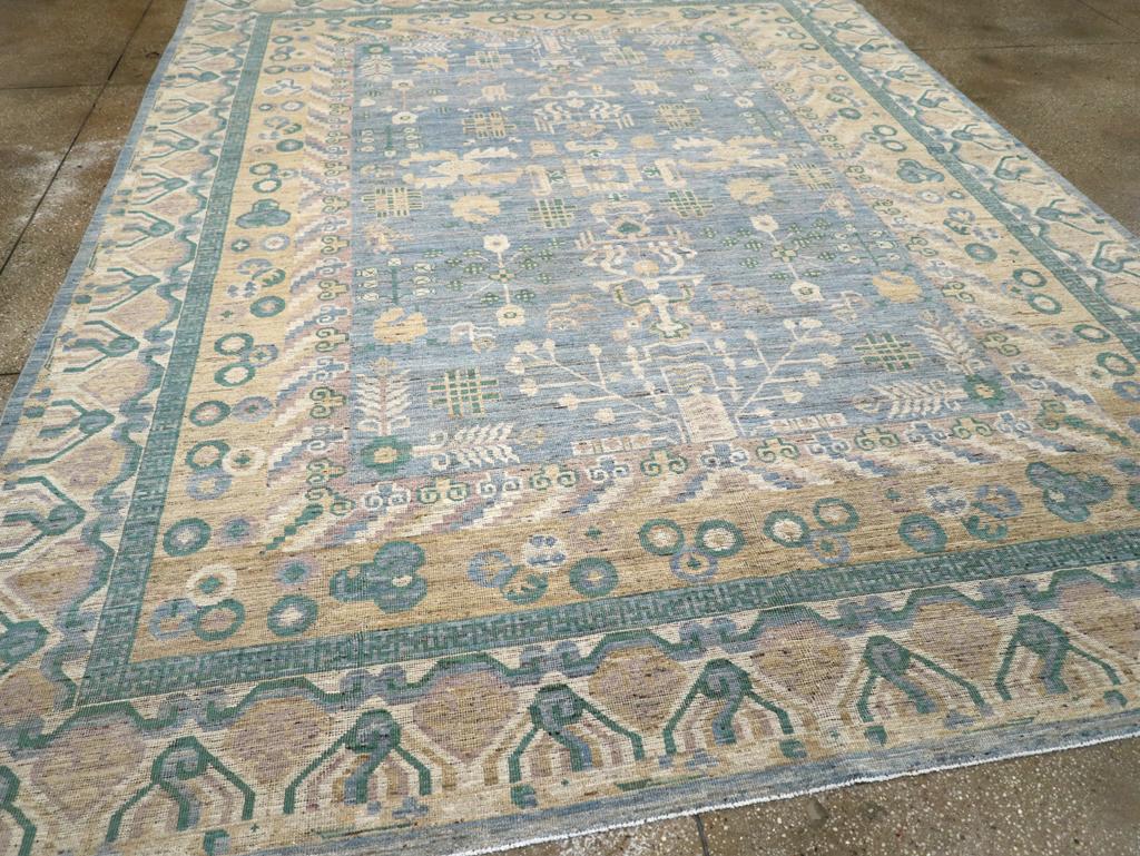 Laine Tapis Khotan du Turkestan oriental du 21e siècle en vente