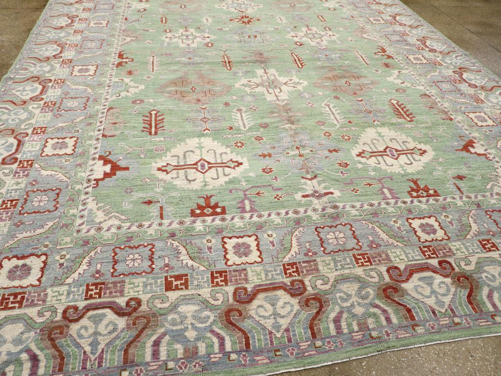 Laine Tapis Khotan du Turkestan oriental du 21e siècle en vente