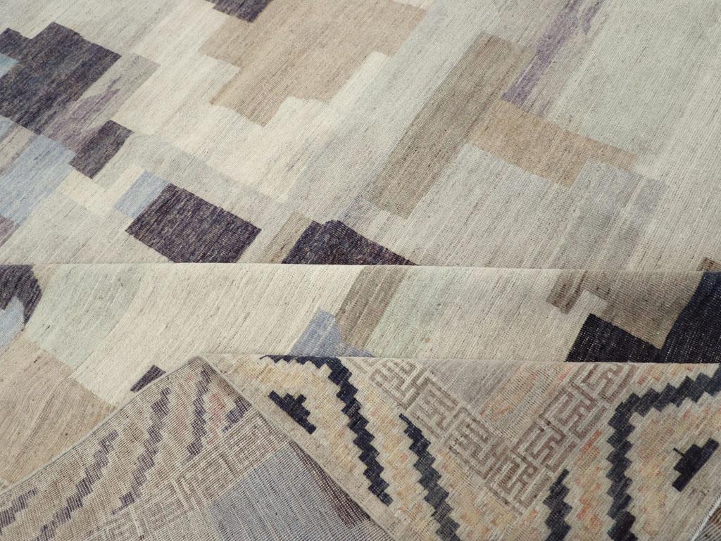 Wool 21st Century East Turkestan Khotan Room Size Carpet For Sale