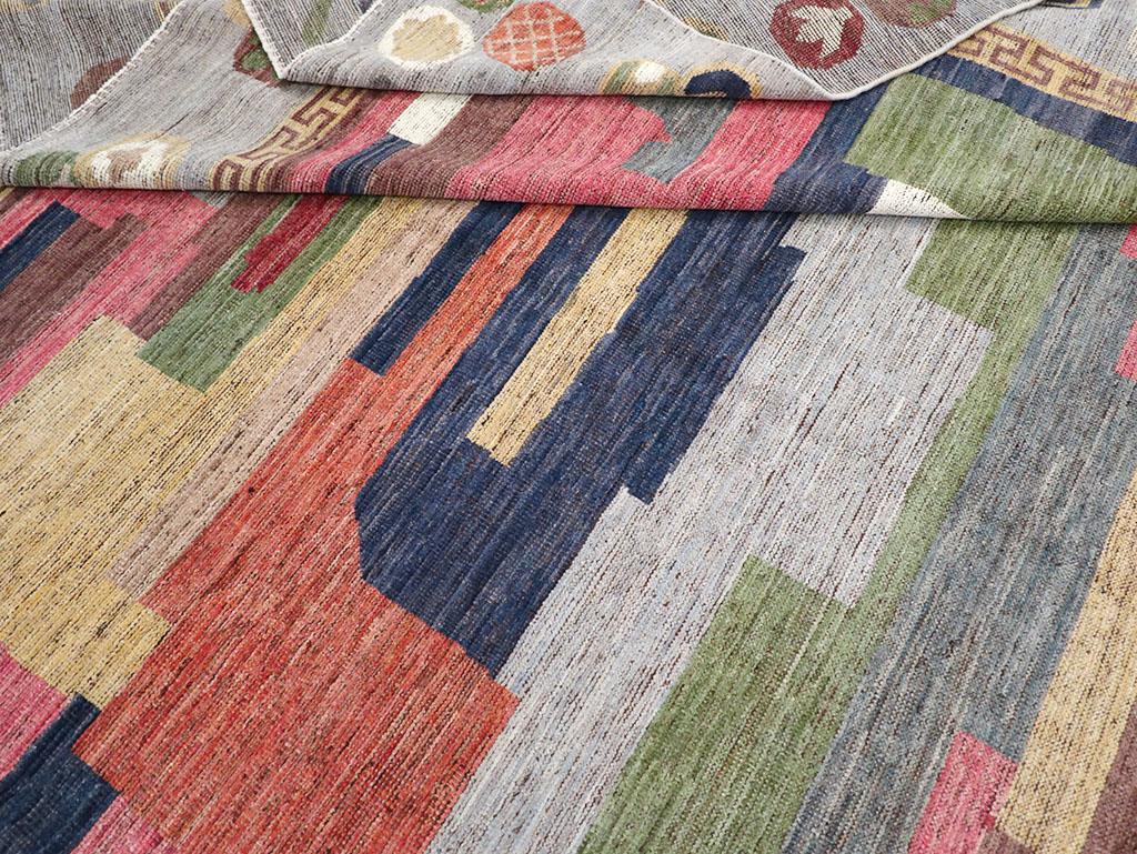 21st Century East Turkestan Khotan Room Size Carpet For Sale 1