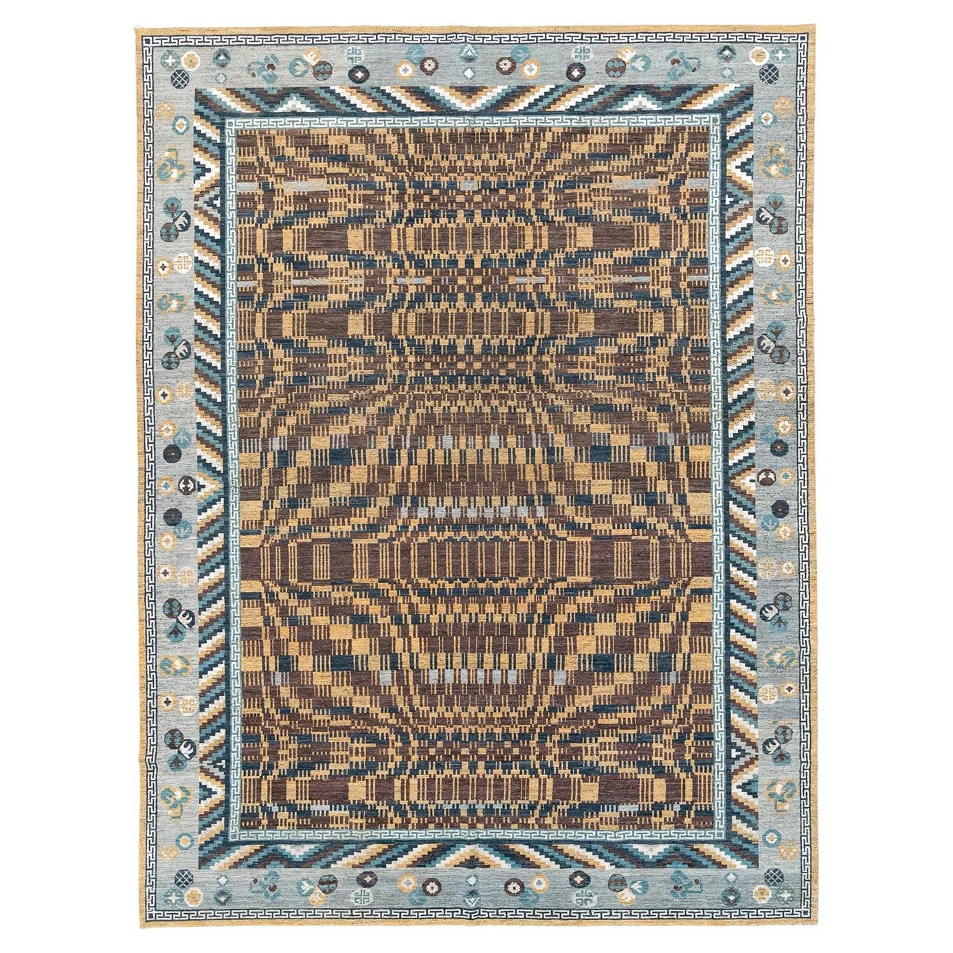 Tapis Khotan du Turkestan oriental du 21e siècle en vente