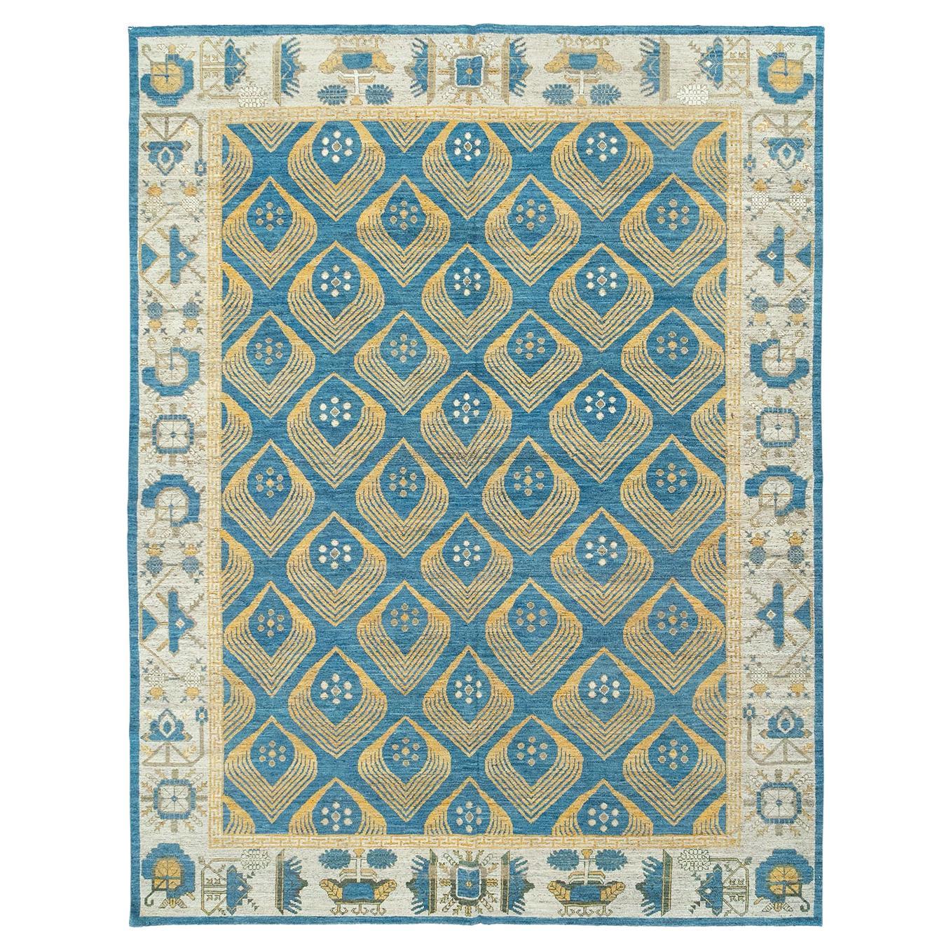 Tapis Khotan du Turkestan oriental du 21e siècle