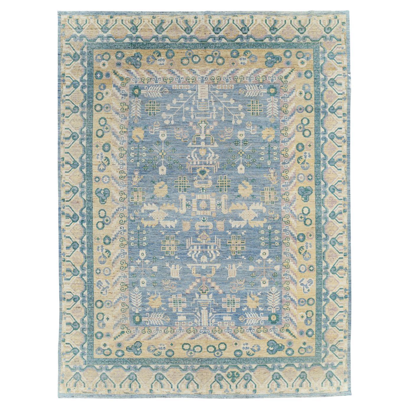 Tapis Khotan du Turkestan oriental du 21e siècle