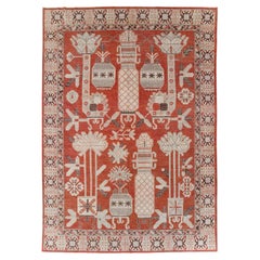 21st Century East Turkestan Khotan Room Size Carpet