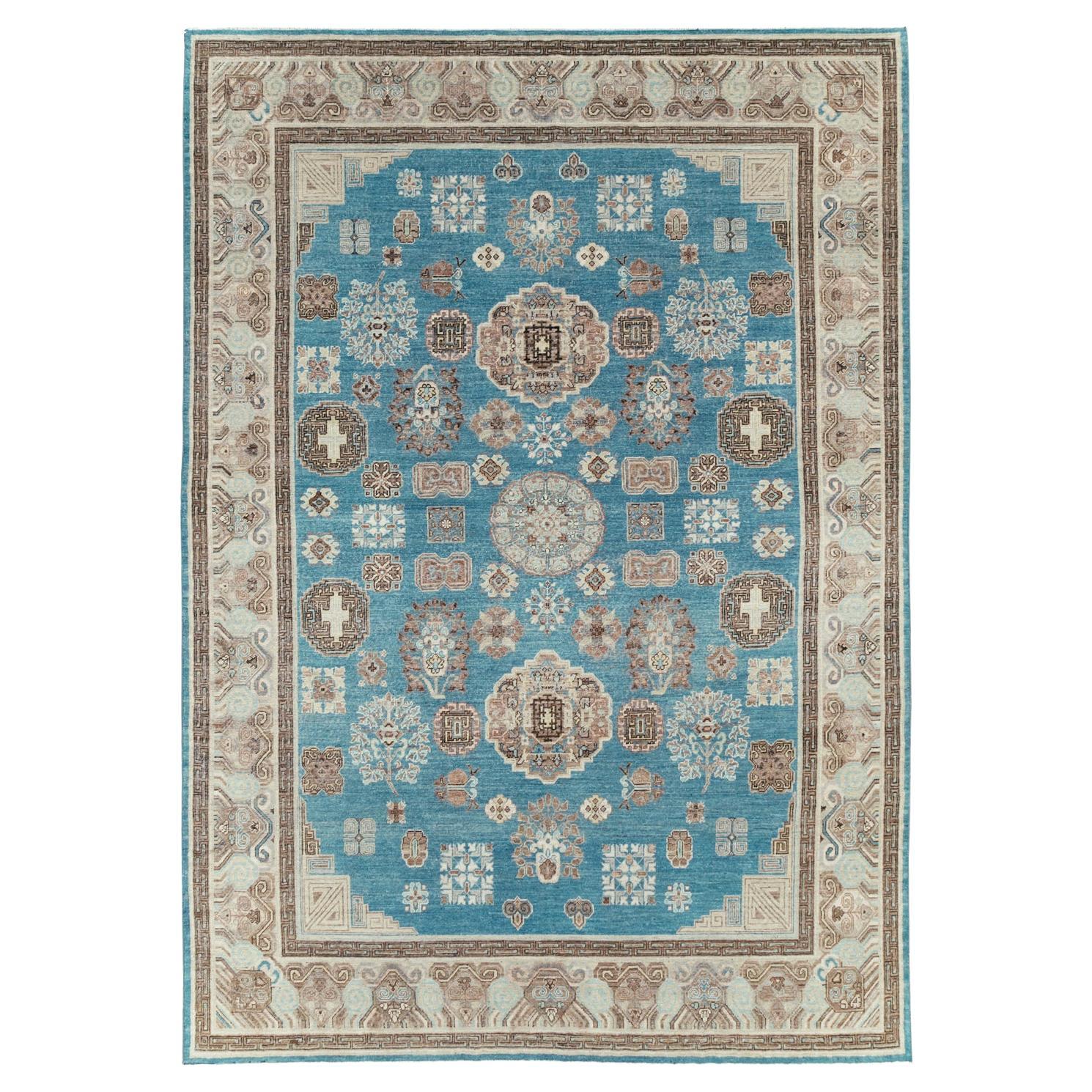 21st Century East Turkestan Khotan Room Size Carpet