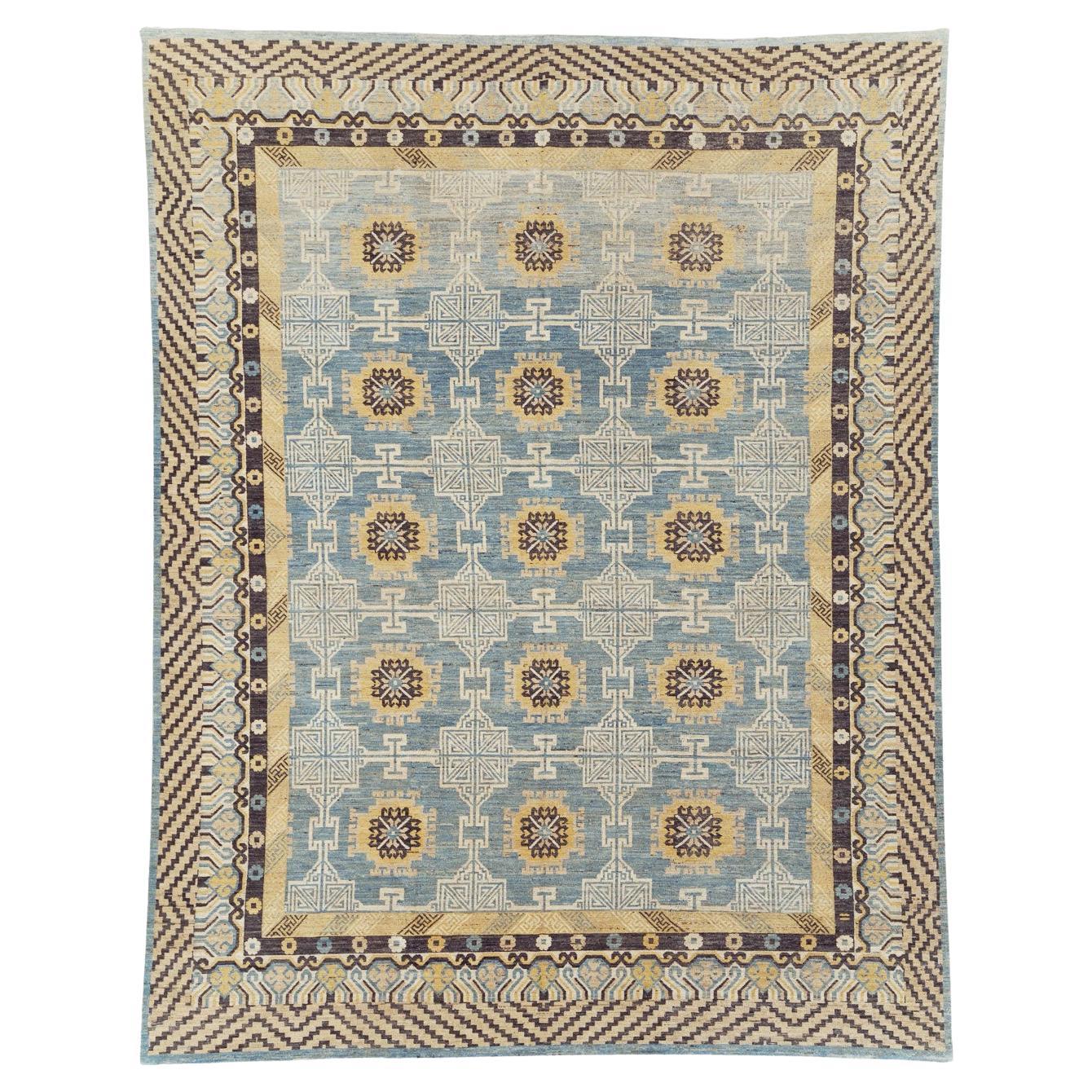 Tapis Khotan du Turkestan oriental du 21e siècle