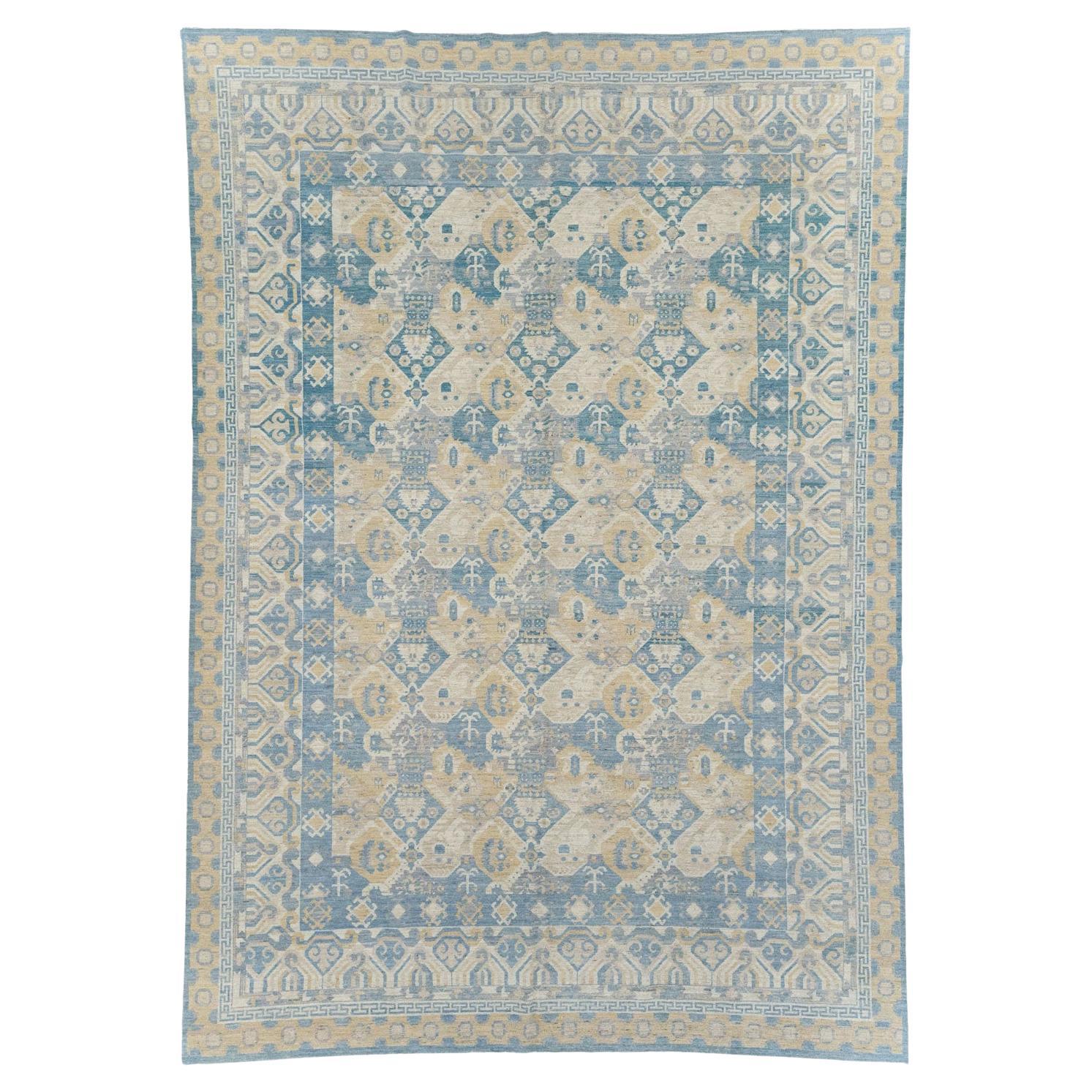 21st Century East Turkestan Khotan Room Size Carpet