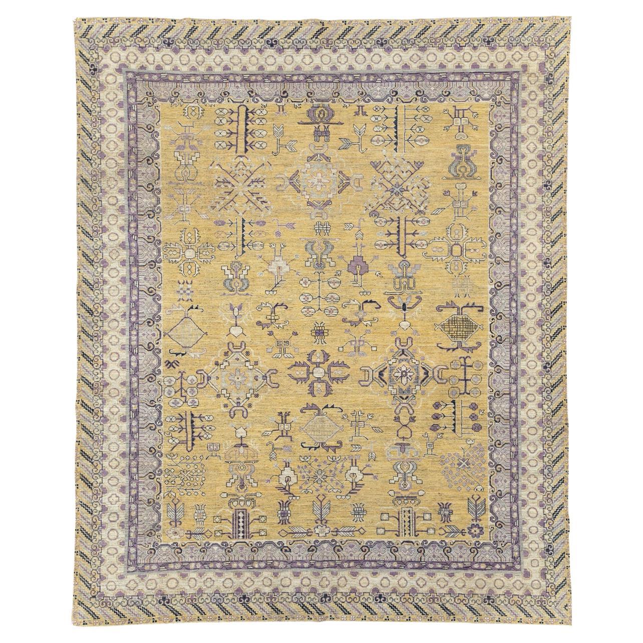 21st Century East Turkestan Khotan Room Size Carpet