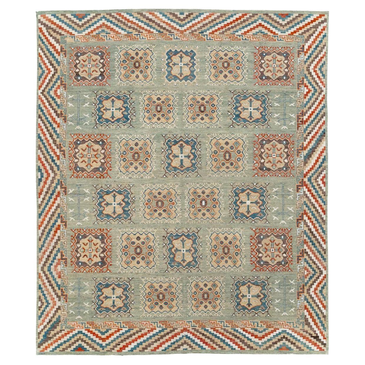 Tapis Khotan du Turkestan oriental du 21e siècle, de petite taille