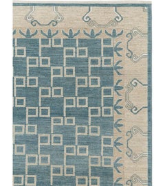 21st Century East Turkestan Khotan Square Room Size Carpet by Galerie Shabab