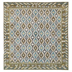 21st Century East Turkestan Khotan Square Room Size Carpet by Galerie Shabab